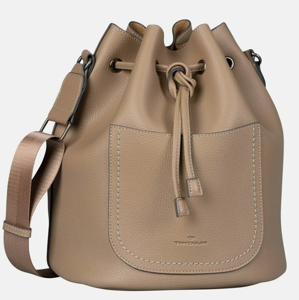 NWOT TOM TAILOR Julica Bucket Bag Beige